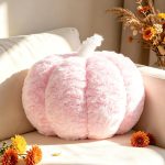Autumn Pumpkin Cushion Small Halloween Pink