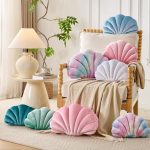 Seashell Decorative Pillow Shell Shaped Throw - Image 5