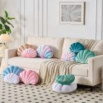 Seashell Decorative Pillow Shell Shaped Throw - Image 3